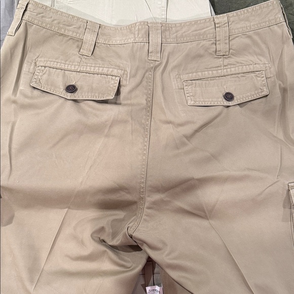 Men's Beige Cargo Pants - Picture 3 of 5
